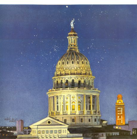 The Capitol 10,000 watercolor print