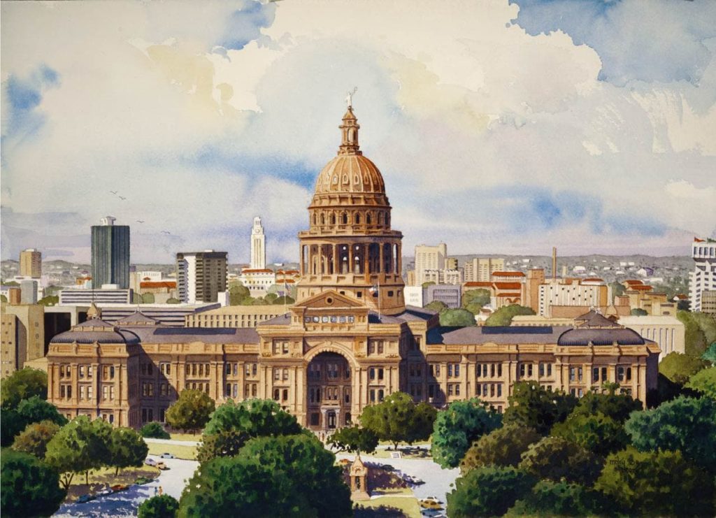 “Capitol of Texas” high-quality print